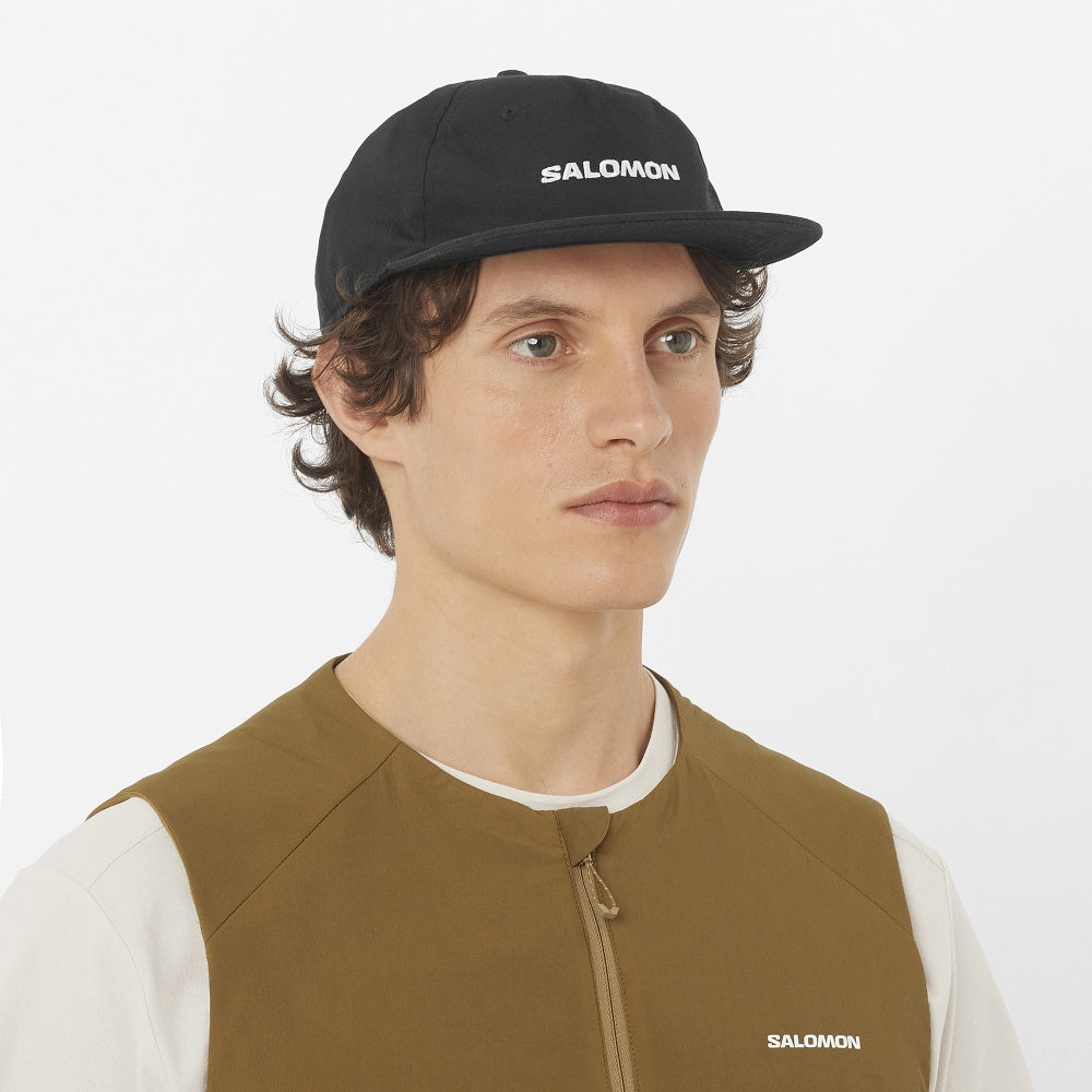 salomon-LOGO FLAT CAP-棒球帽