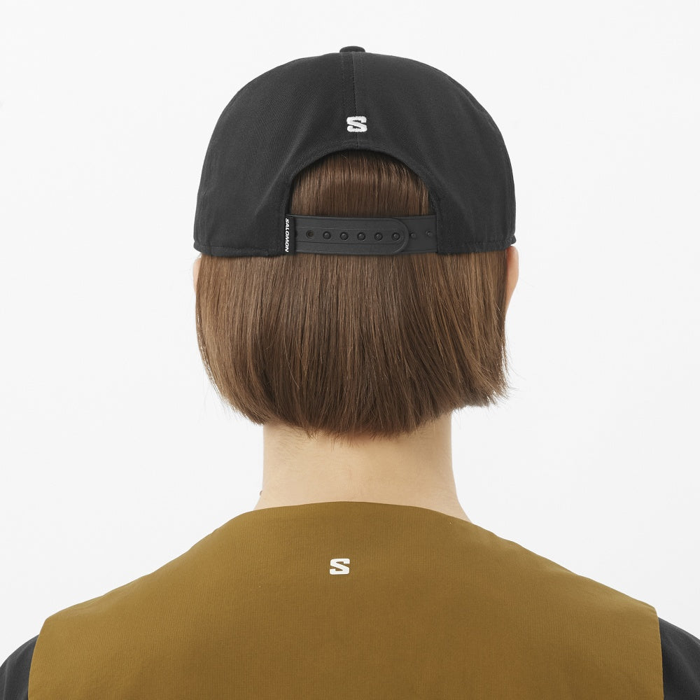 salomon-LOGO FLAT CAP-棒球帽